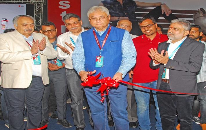 CMAI president Rahul Mehta and other office bearers inaugurating the 69th National Garment Fair in Mumbai on July 15.