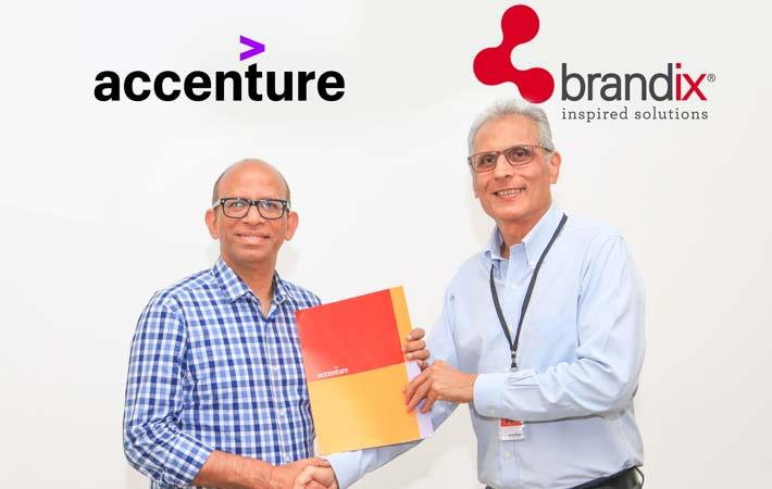  Manish Sharma, group operating officer for Accenture Operations, and Ashroff Omar, Brandix