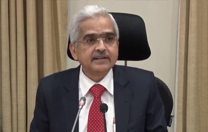 RBI governor Shaktikanta Das addressing a press conference after the announcement of Third Bi-Monthly Monetary Policy 2019-20. Pic: YouTube/RBI