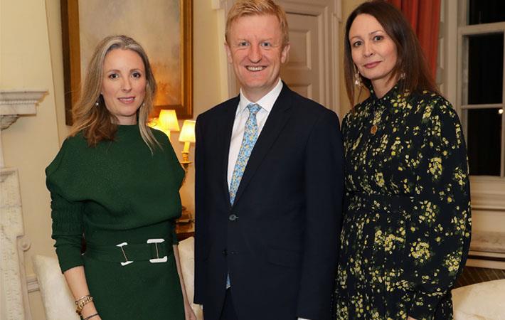 (L-R)Stephanie Phair, Chair, BFC, Oliver Dowden, Secretary of State for DCMS, Caroline Rush, CEO BFC. Pic: BFC
