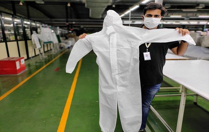 A sample of body suit produced by Trident Group. Pic: Trident Group