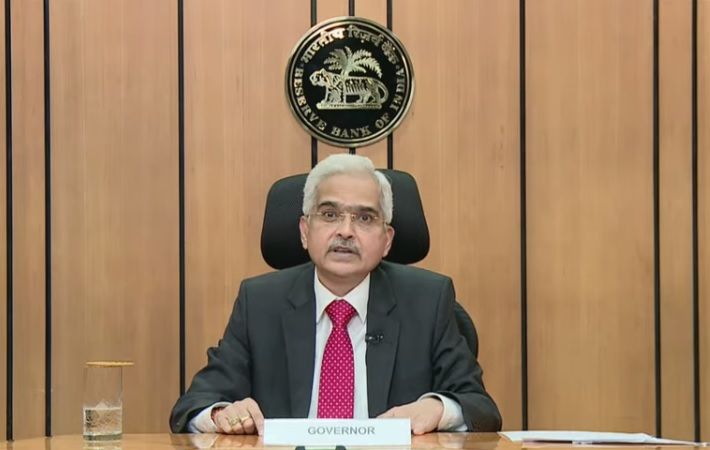 RBI Governor Shaktikanta Das announcing additional measures in view of resurgence of COVID-19 pandemic in India. Pic: Youtube