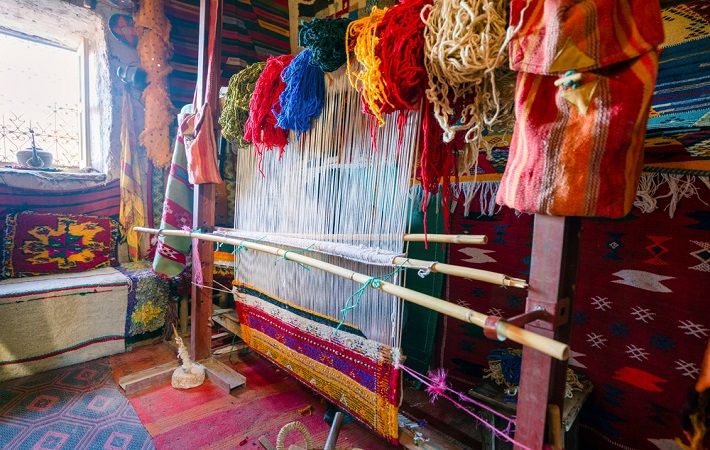 A view of carpet making in Morocco. Pic: Sopotnicki / Shutterstock.com