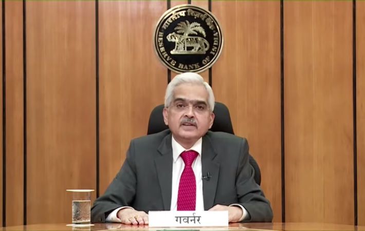 RBI Governor Shaktikanta Das addressing a press conference after the Monetary Policy Committee