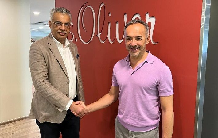 Rajive Ranjan (left), Managing Director, Techno Design GmbH and Technocian Fashions, with Oliver Hein, COO, s.Oliver Group. Pic: PDS Multinational Fashions Limited