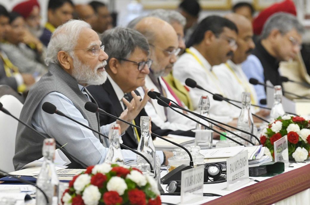 PM Narendra Modi chairing the 7th Governing Council Meeting of NITI Aayog, in New Delhi. Pic: PIB