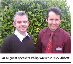 AGM guest speakers Philip Warren & Nick Abbott