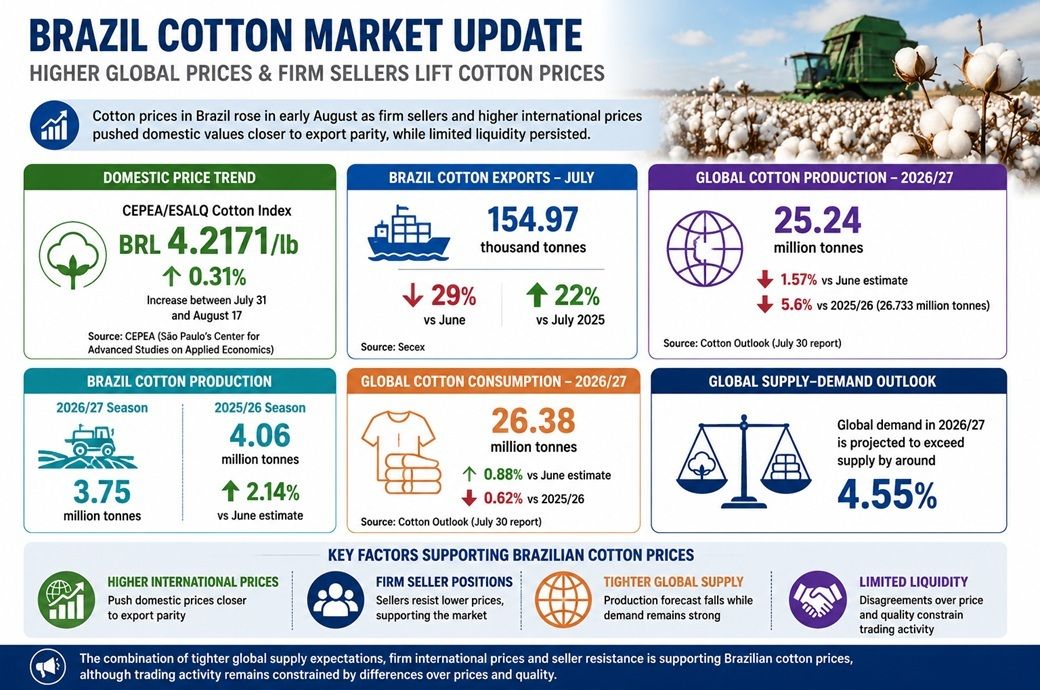 What factors are lifting cotton prices in Brazil? What factors are lifting cotton prices in Brazil?