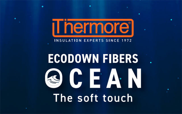 Ecodown Fibers Ocean by Thermore|Embrace the Softness, Crafted from Ocean-Bound Plastics|Learn More