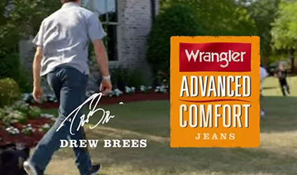 Wrangler Advanced Comfort Jeans featuring Drew Brees and family - 117